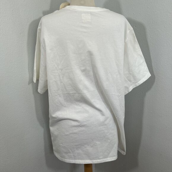 Levis Shirt Mens Large White Crew‎ Relaxed Preppy Minimalist - Picture 3 of 7